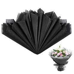 Черный 152 листы бумаги для упаковки цветов, полупрозрачная молочно-хлопковая подкладочная бумага, квадратный, чёрные, 280x280x0.1 мм