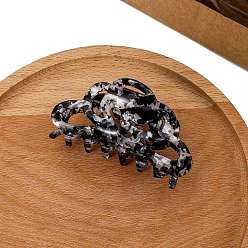 Черный Пластиковые зажимы когтя волос, аксессуары для волос для женщин и девочек, чёрные, 89x43x43 мм