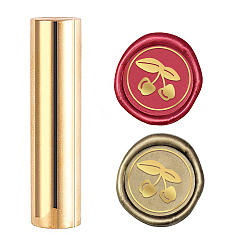 Вишня Печать сургучная печать, Мини латунный штамп пистолет сургучная печать для приглашения на конверт свадебное украшение украшение на бутылку, вишни шаблон, 60x15 мм