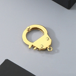 Золотой Нержавеющая сталь застежками омаров коготь, кольцо, золотые, 25x18 мм