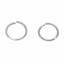 Нержавеющая Сталь Цвет Не тускнеют 304 нержавеющая сталь открытые быстроразъемные соединения, Кольца, цвет нержавеющей стали, 10x0.8 мм, внутренний диаметр: 8 мм