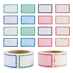 Rectangle 2рулоны самоклеящихся этикеток, наклейки с картинками, прямоугольная бумага рукописные именные бирки наклейки, прямоугольные, 2.7x5.7 см