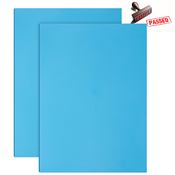 Light Sky Blue Synthetic Rubber Stamp Sheet, for Stamp Engraving Machines DIY Crafts, Rectangle, Light Sky Blue, 299x209x2.5mm