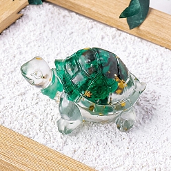 Малахит Украшения из натурального малахита, украшение для домашнего офиса из смолы, черепаха, 50x30 мм