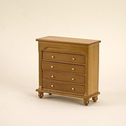 Темно-Золотистый Буфеты из мдф-панели, миниатюрные украшения, аксессуары для кукольного домика с микро-ландшафтом, притворяясь опорными украшениями, темные золотарник, 95x40x100 мм