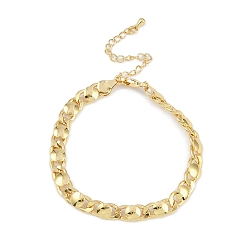 Настоящее золото 18K Латунные браслеты с покрытием для женщин, долговечный, без свинца и без кадмия, реальный 18 k позолоченный, 7-1/4 дюйм (18.3 см)