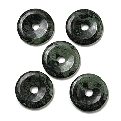 Kambaba Jasper Natural Kambaba Jasper Pendants, Donut/Pi Disc Charms, 50x6.5~7.5mm, Hole: 10mm