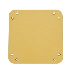 Сэнди Коричневый Лоток для хранения кожи из ПВХ с кнопкой-защелкой, для ключа, телефон, монета, бумажник, часы, квадратный, песчаный коричневый, 250x250x1.5 мм