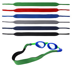 (52) Непрозрачная лаванда 18 шт. 6 цвета полиэстер и синтетическая резина противоскользящий регулируемый ремешок для очков, разноцветные, 420x11.5~25x2.5~4 мм, 3 шт / цвет