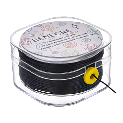 Black Round Aluminum Wire, for Jewelry Making, Black, 20 Gauge(0.8mm)