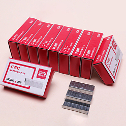 Платина Железная скоба, для офиса школы домашнего степлера заправки для степлера, платина, 8.4x5 мм, 1000 шт / коробка