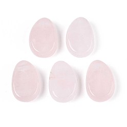 Розовый Кварц Природного розового кварца подвески, слезинки, 29.5~30.5x19.5~20.5x8~11 мм, отверстие : 2~3 мм