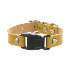 Золотистый Браслеты из искусственной кожи, сплава и пластика для мужчин и женщин, платина, золотые, 9-7/8 дюйм (25 см)