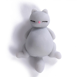 Gray Pvc Stress Toy, Funny Fidget Sensory Toy, for Stress Anxiety Relief, Gray, 65x45x25mm