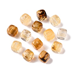 Перу Прозрачные акриловые бусины, квадратный, Перу, 7x6.5x6 мм, отверстие : 1.5 мм, Около 1900 шт / 500 г