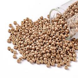 (PF551F) PermaFinish Peach Gold Metallic Matte Круглые бусины toho, японский бисер, (pf 551 f) Permafinish персиковый золотой металлик матовый, 8/0, 3 мм, отверстие : 1 мм, о 222шт / бутылка, 10 г / бутылка