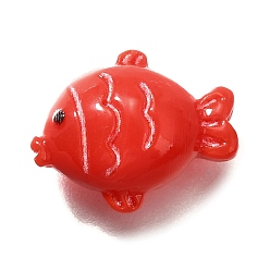 Fish Кабошоны из смолы, имитация овощей, рыба, 11.5x14.5x6.5 мм
