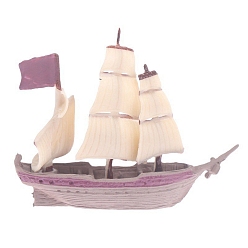 чертополох Мини пластиковая модель парусника, аксессуары для домашнего кукольного домика с микро-ландшафтом, притворяясь опорными украшениями, чертополох, 50x10x39 мм