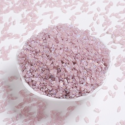 (QTL142FR) Matte Transparent Smoky Amethyst AB Миюки четверть бусины тила, японский бисер, 2-луночное, (qtl 142 fr) матовый прозрачный дымчатый аметист ab, 5x1.2x1.9 мм, Отверстие: 0.8 мм, о 480 шт / бутылка, 10 г / бутылка