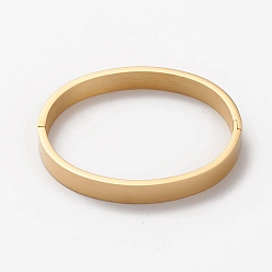 Золотой 304 браслеты из нержавеющей стали, штамповка пустой метки, золотые, внутренний диаметр: 2x2-3/8 дюйм (5x5.9 см)