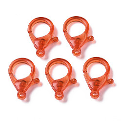 Помидор Прозрачные акриловые застежки в виде когтей лобстера, помидор, 25.5x18x6 мм, отверстие : 1.8 мм