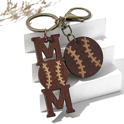 Tennis Деревянные брелки, украшения для сумок и кошельков, большой теннис, 14x3 см