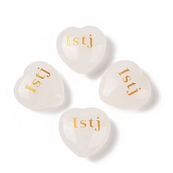 Хрусталь Натуральный кристалл кварца, гравировка сердца, статуэтки mbti, статуи для домашнего офиса, украшения стола, слово истдж, 30x30x12.5~13 мм