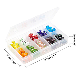 Mixed Color Olycraft Handmade Lampwork 3D Strawberry Beads, Mixed Color, 16x11mm, Hole: 2mm, 10 colors, 10pcs/color, 100pcs/box