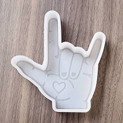 Palm Силиконовая форма своими руками, изготовление изделий из эпоксидной смолы, изготовление свечей, белые, ладонь, 132x105x26 мм