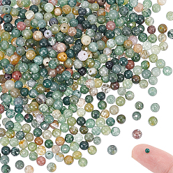 (RRHB277) Кристалл на подкладке из медово-бежевого цвета 3 нити натуральные индийские агаты бусины нити, круглые, 2 мм, отверстие : 0.8 мм, около 160~165 шт / нитка, 16 дюйм