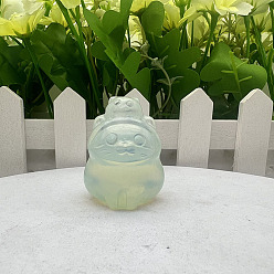 Опал Скульптурные украшения из синтетического опалита, для украшения стола домашнего офиса, морской туман, 30~40 мм