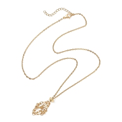 Золотой 304 изготовление ожерелий-мешочков из нержавеющей стали для самородков драгоценных камней, с карабин-лобстерами , золотые, 19.80 дюйм (50.3 см)