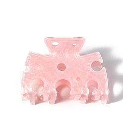 Pink Акриловые коготь заколки, розовые, 72x52x46 мм
