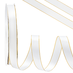 Blanc Ruban polyester, pour les accessoires vestimentaires, blanc, 7/8 pouces (22 mm), environ 100.00 yards (91.44m)/rouleau