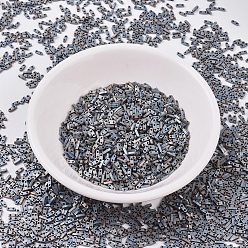 (QTL2002) Matte Metallic Silver Gray MIYUKI Quarter TILA Beads, Japanese Seed Beads, 2-Hole, (QTL2002) Matte Metallic Silver Gray, 5x1.2x1.9mm, Hole: 0.8mm, about 480pcs/bottle, 10g/bottle