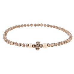 Светло-коричневый Регулируемые браслеты из нейлоновой оплетки из бусин, загар, 5-1/4~7-5/8 дюйм (13.5~19.5 см)