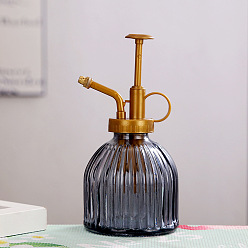 Темно-Серый Стеклянный насос распылители воды под давлением бутылки, для полива растений, уборка дома, мойка, темно-серый, 82x160 мм
