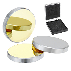 Yellow Silicon Gold-Plated Reflective Lens, CO2 Laser Mirror Lens, for Laser Engraving Cutting Machine, Flat Round, Yellow, 20x3mm