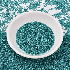 (DB1782) White Lined Teal AB MIYUKI Delica Beads, Cylinder, Japanese Seed Beads, 11/0, (DB1782) White Lined Teal AB, 1.3x1.6mm, Hole: 0.8mm, about 20000pcs/bag, 100g/bag