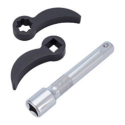 (52) Непрозрачная лаванда 4 Инструмент для снятия колпачков гаек и болтов колес автомобиля Hascrome, с торцевым ключом из высокоуглеродистой стали 1PC, разноцветные, 25x73.5~74x12 мм, внутренний диаметр: 13~18x13~17.5 мм