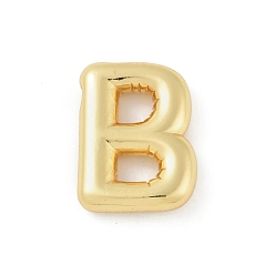 Letter B Gestellmessinganhänger, langlebig überzogen, Bleifrei und cadmium frei, echt 18 k vergoldet, Buchstaben b, 18x13x4 mm, Bohrung: 1.8 mm