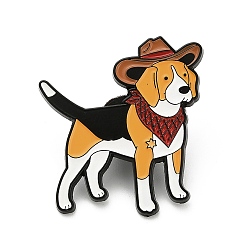 Сэнди Коричневый Булавки с эмалью для собак, булавки для лацканов из сплава для одежды рюкзака, песчаный коричневый, 31x28 мм