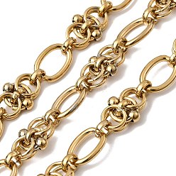 Real 20K Gold Plated 304 цепи овальные из нержавеющей стали, несварные, ионное покрытие (ip), реальный 20 k позолоченный, 13.5x10x2 мм