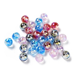 Mixed Color Acrylic Beads, Round, Mixed Color, 8x7.5mm, Hole: 1.8mm