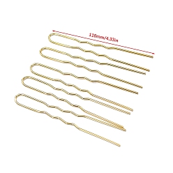 Golden 5Pcs Metal Hair Fork Findings, Golden, 110mm