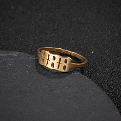 Золотой Номер 201 регулируемые манжетные кольца из нержавеющей стали, золотые, внутренний диаметр: регулируемый