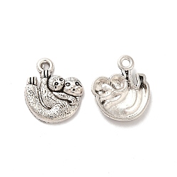 Античное Серебро Сплавочные подвески тибетского стиля, коала очарование, античное серебро, 17.5x15x3 мм, отверстие : 1.8 мм, Около 416 шт / 500 г