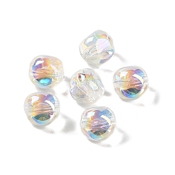 Clear AB Acrylic Beads, Imitation Baroque Pearl Style, Nuggest, Clear AB, 10x9.5x9mm, Hole: 1.3mm