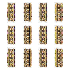 Antik Golden Aluminium Zwischen perlen, Rechteck, Antik Golden, 17x7x5 mm, 60 Stück / Karton