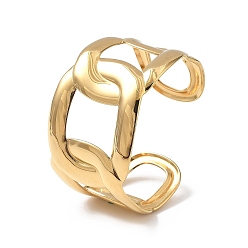 Настоящее золото 14K Ионное покрытие (IP) 304 браслеты-манжеты из нержавеющей стали для женщин, прямоугольные, реальный 14 k позолоченный, внутренний диаметр: 2-1/4 дюйм (5.7 см)